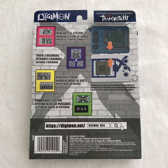 NEW SEALED Digimon X Version XB Digital Pet English Green Blue/Teal Pink - Picture 6 of 11